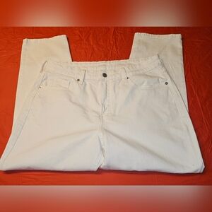 Old Navy O.G. Straight High Rise Lily White Jeans sz14P New W/Out Tag